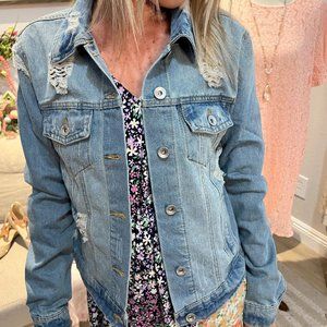 Distressed Denim Jacket